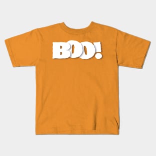 Boo. Funny Halloween Costume, Kids and Adults Kids T-Shirt